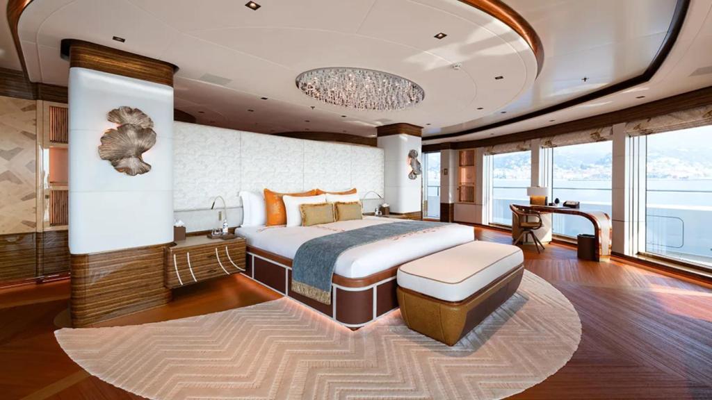 La suite principal del superyate Energy.