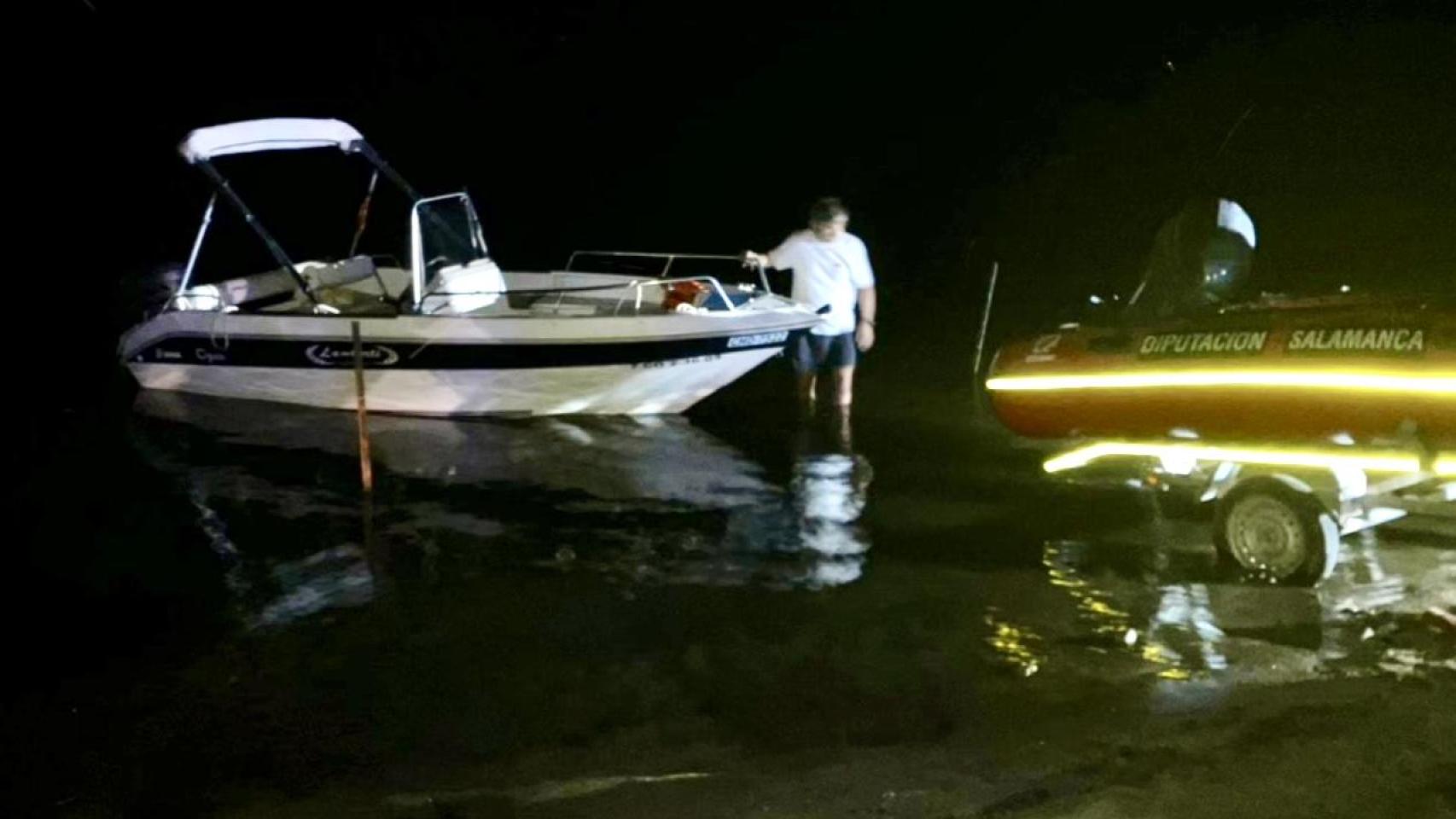 Rescate en el pantano de Almendra