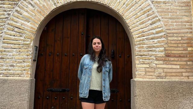 Angélica Cebrián, estudiante de la Universidad de Zaragoza en Gallur