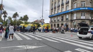 Hospitalizados los seis heridos del atropello múltiple de A Coruña