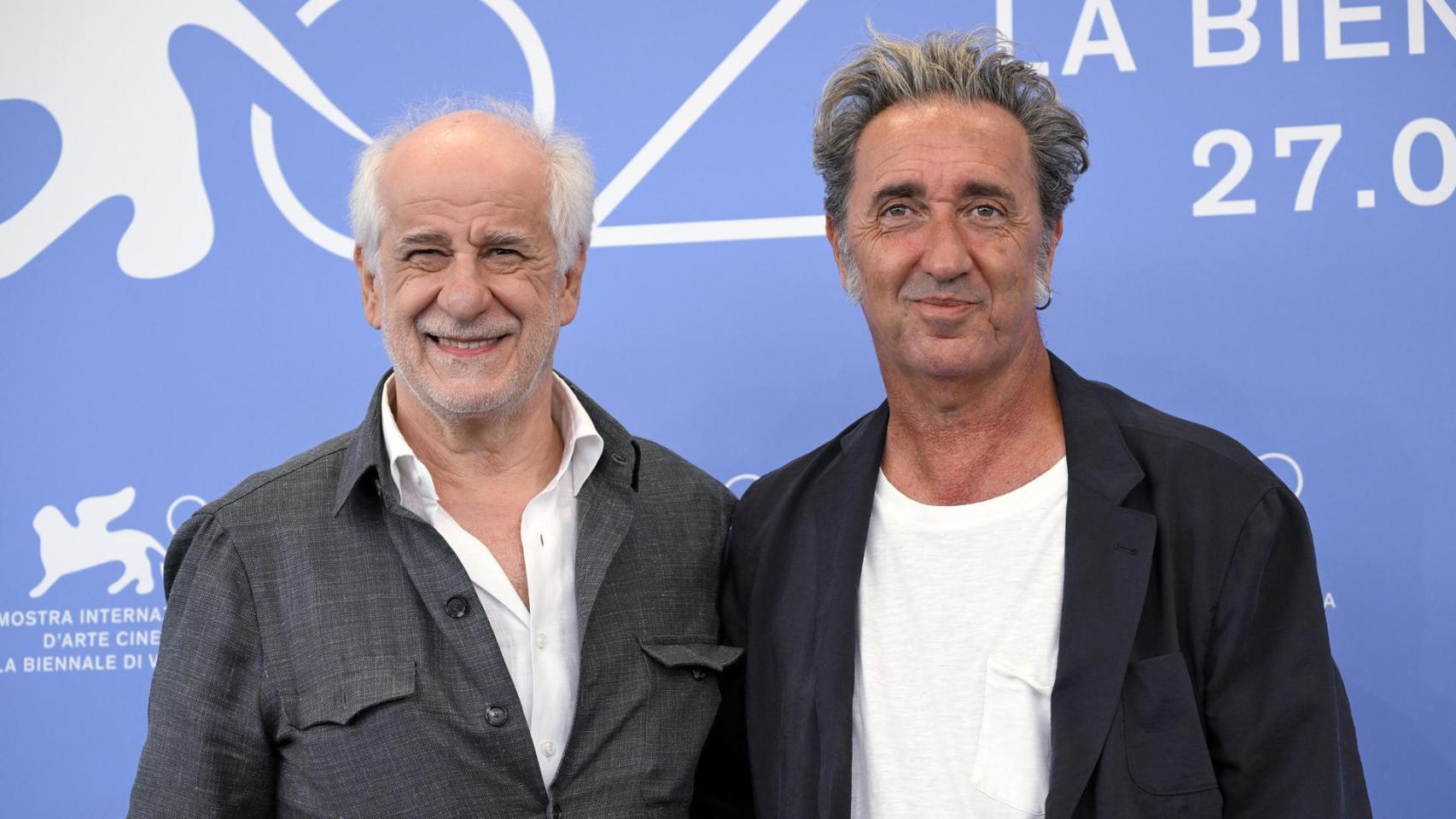 Paolo Sorrentino y Toni Servillo, en 'La grazia'. Foto: EFE/EPA/RICCARDO ANTIMIANI