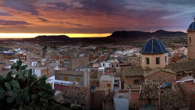 Vista panorámica del municipio de Agost, cerca de Alicante.