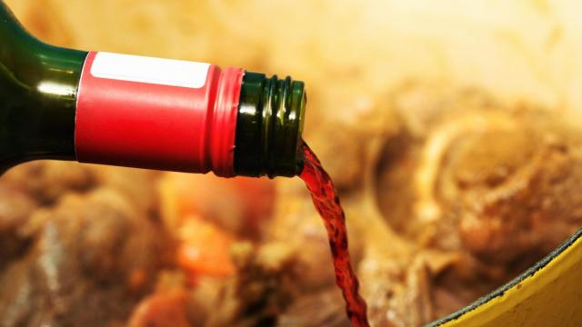 Cocinar con vino