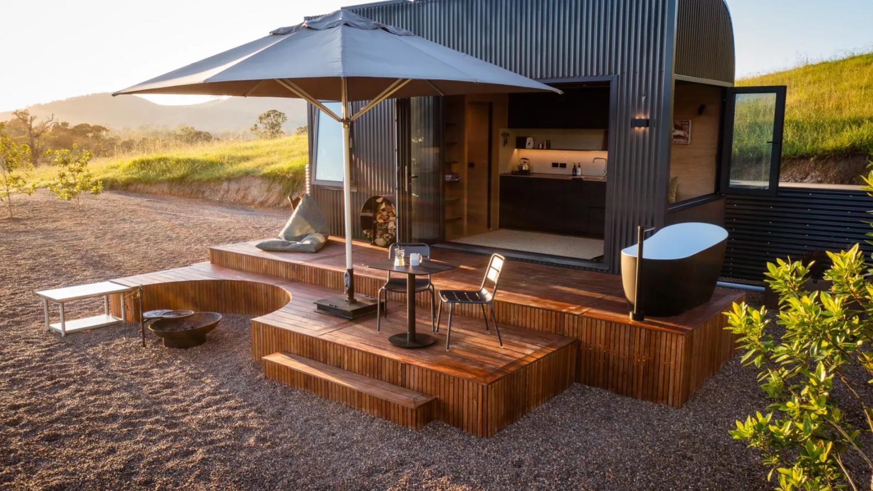 La minicasa Fowler & Ward x Base Cabin.