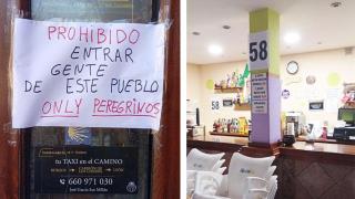 Polémica en un pueblo de Palencia por el cartel de un bar que prohibía entrar a los vecinos: "Queremos vivir en paz"