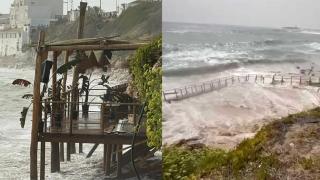 La Meca Playa, el chiringuito de Cádiz arrasado por la marea: llevaba menos de dos meses abierto