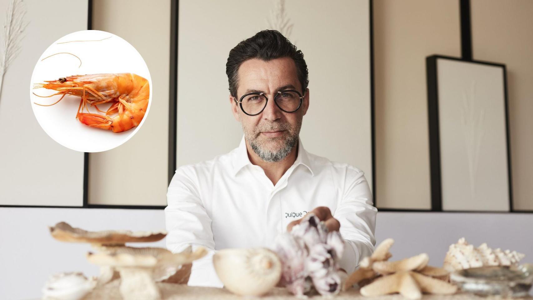 Montaje con el chef Quique Dacosta.