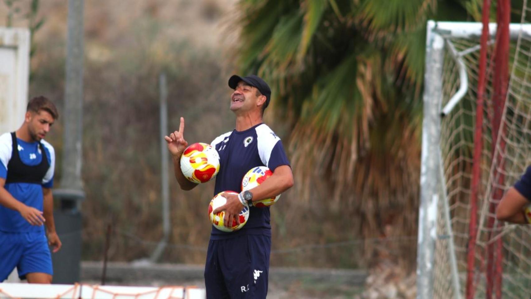 Rubén Torrecilla, en un entrenamiento.