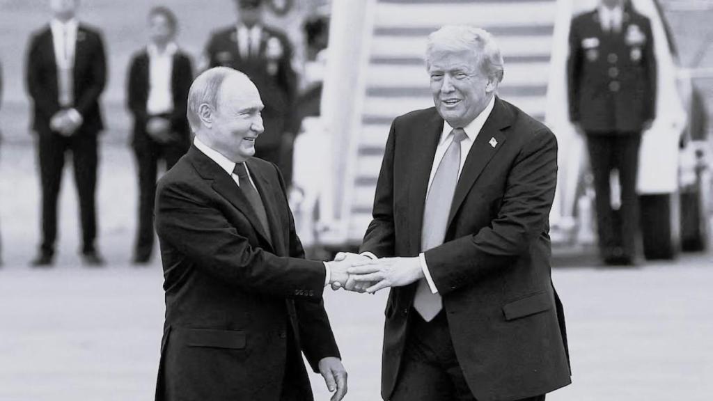 Putin y Trump, durante su reunión en Alaska.