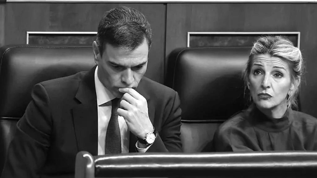 Pedro Sánchez y Yolanda Díaz en el Congreso de los Diputados.