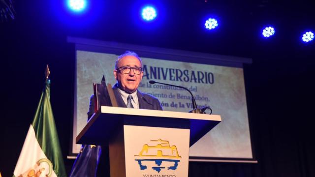 Pedro Cantalejo durante su discurso.