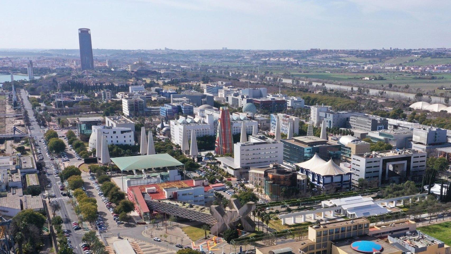 Vista aérea de Sevilla TechPark, imagen de archivo.