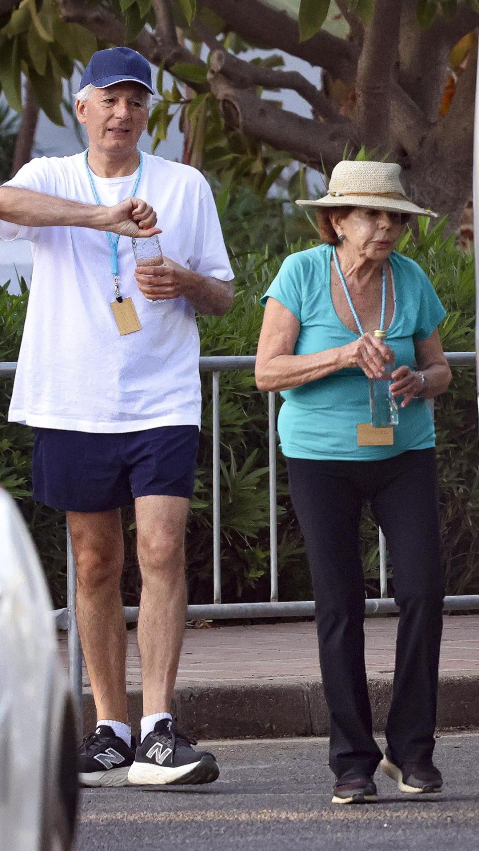 Patricia Llosa y Álvaro Vargas Llosa, en una fotografía celebrada en Marbella el 17 de agosto.
