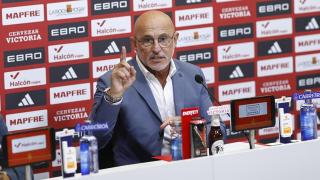 Luis de la Fuente, en rueda de prensa tras anunciar la convocatoria para los primeros partidos clasificatorios para el Mundial 2026.
