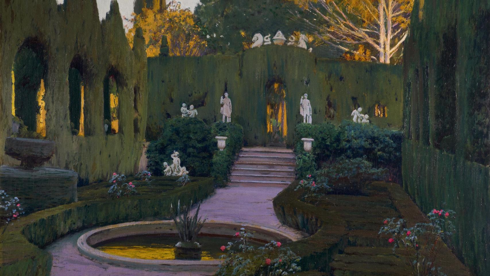 Santiago Rusiñol: 'Jardines  de Monforte IV', 1917. Foto: David Mecha