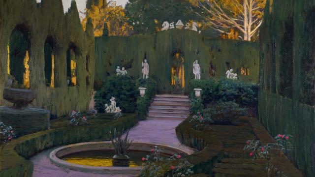 Santiago Rusiñol: 'Jardines  de Monforte IV', 1917. Foto: David Mecha