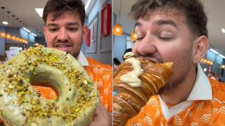 Miguel, experto gastronómico, rotundo con esta cafetería 'XXL' de Zaragoza: "Puede ser el donut más grande de España"