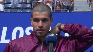 La pregunta que descolocó a Alcaraz tras su victoria en el US Open: "Eres español, ¿te ha costado madrugar?"