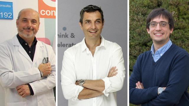 De izquierda a derecha: Alberto Ocaña, Víctor Guallar y Mikel Hernáez.