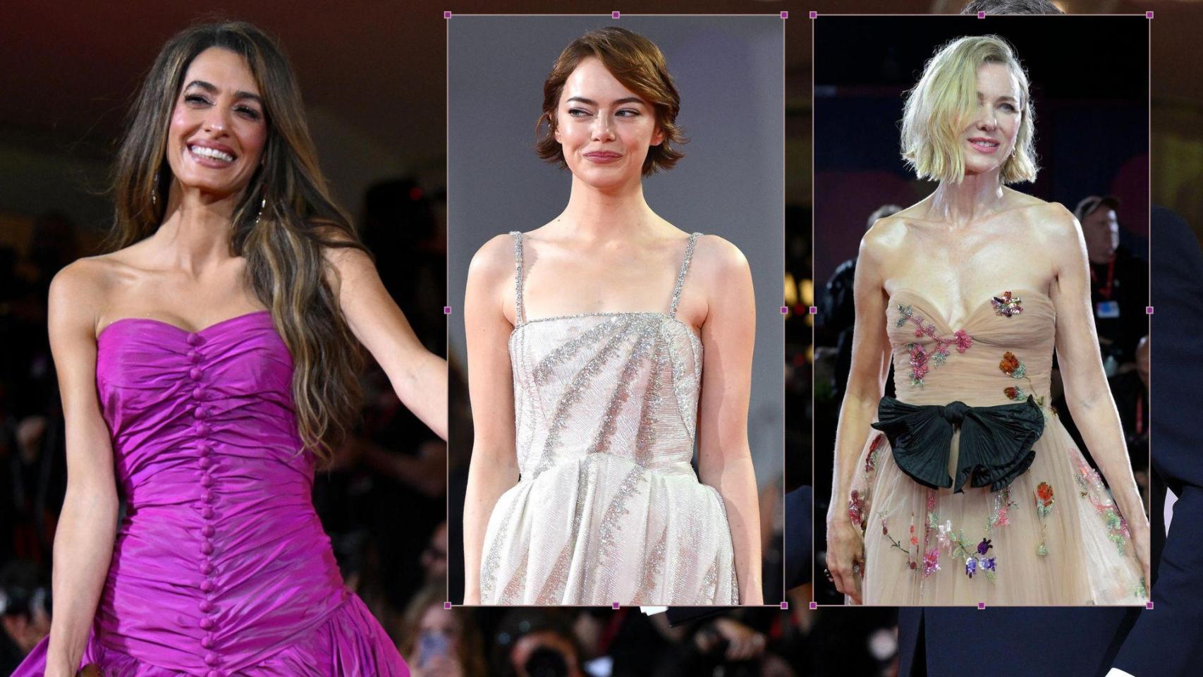 Las invitadas a la Mostra, en un montaje de Magas.