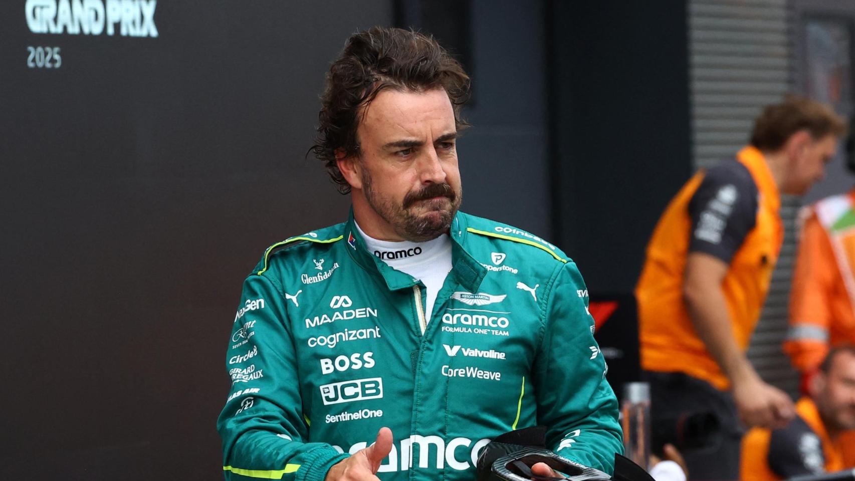 Fernando Alonso, en el GP de Hungría 2025