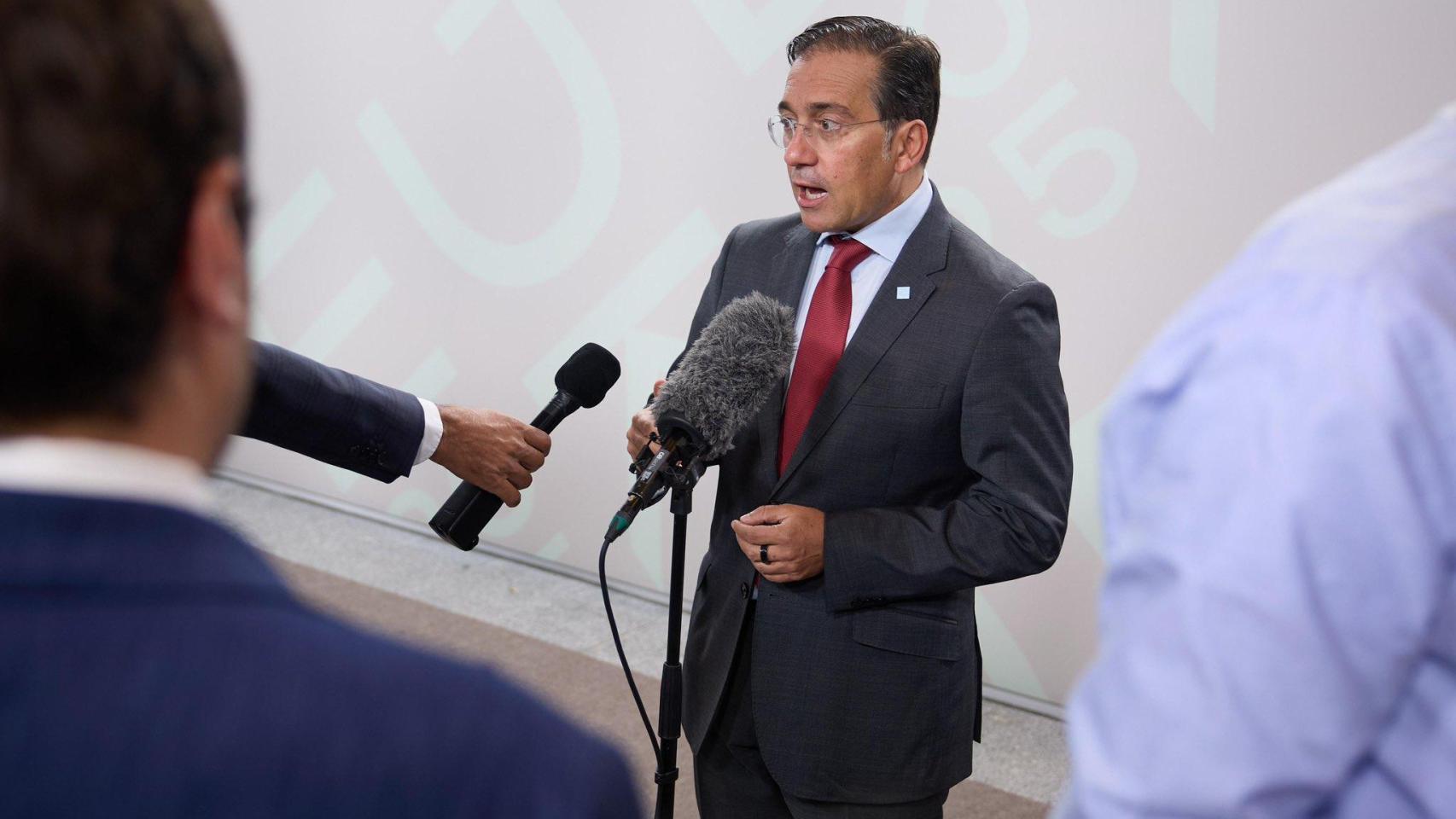 El ministro de Exteriores, José Manuel Albares, este sábado en Copenhague.