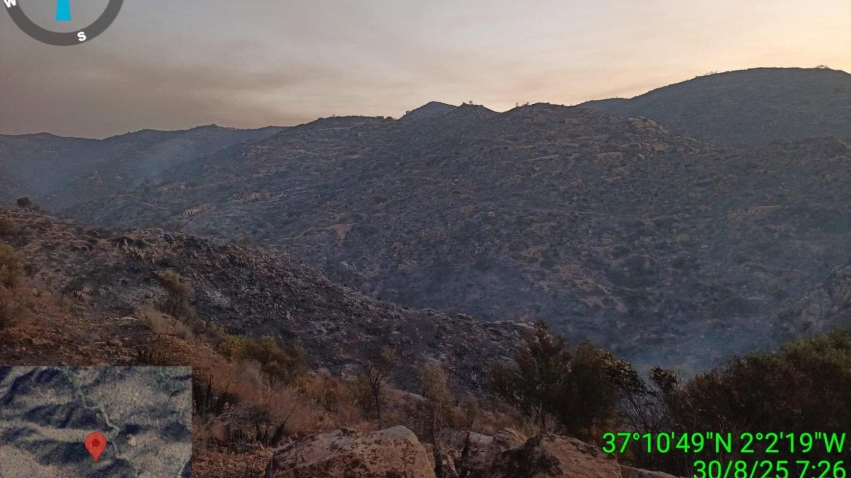 Incendio de Lubrín, en Almería.