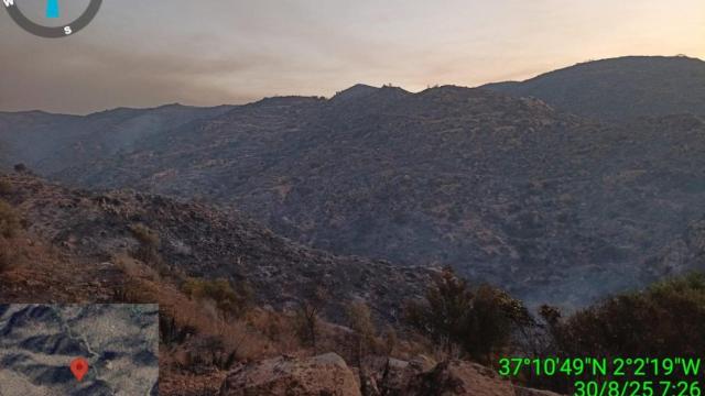 Incendio de Lubrín, en Almería.