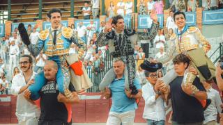 Triple Puerta Grande para cerrar con broche de oro la Feria de San Atilano en Tarazona (Zaragoza)