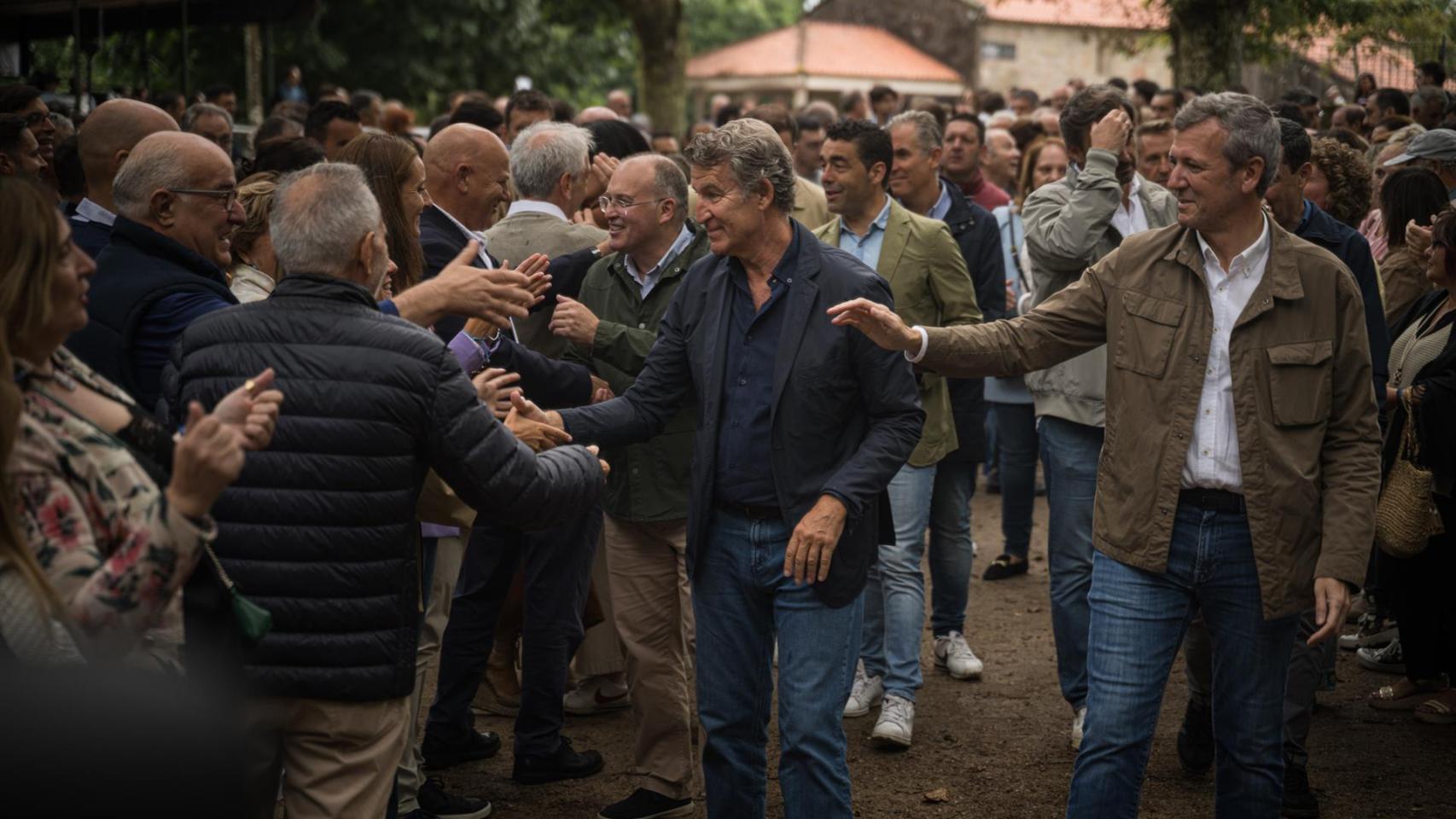 Instante del acto en Cerdedo-Cotobade.