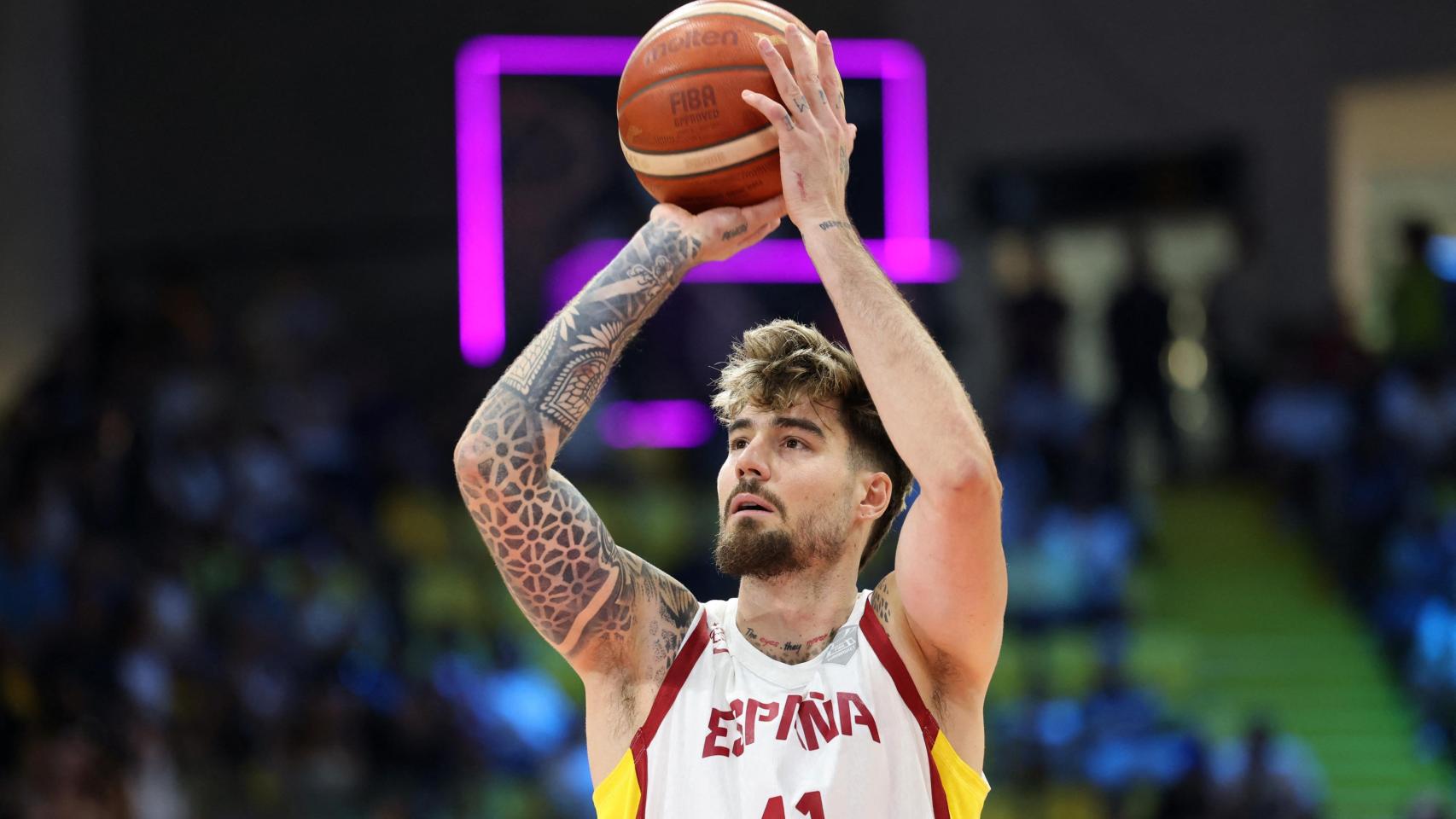 Juancho Hernangómez, muy acertado desde el triple en el duelo ante Chipre.