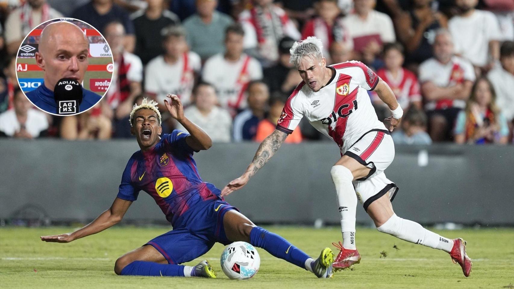 Imagen de la polémica jugada e Isi Palazón.