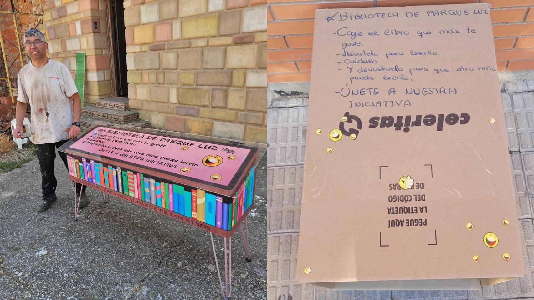 Antes y después de la biblioteca de Parque Luz