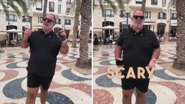 Robert, el turista británico que comparte su experiencia en TikTok.