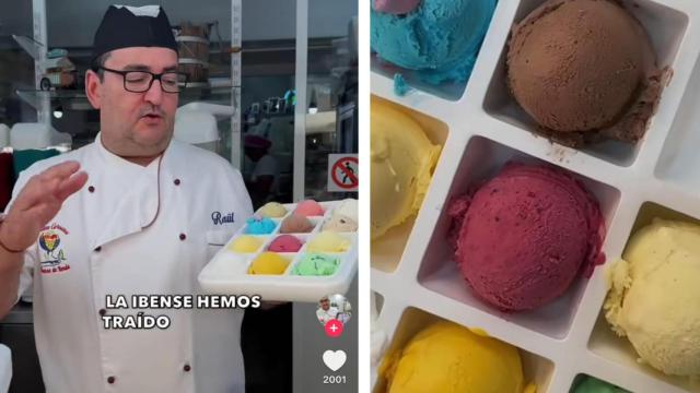 Una imagen de la idea tan curiosa de esta heladería.