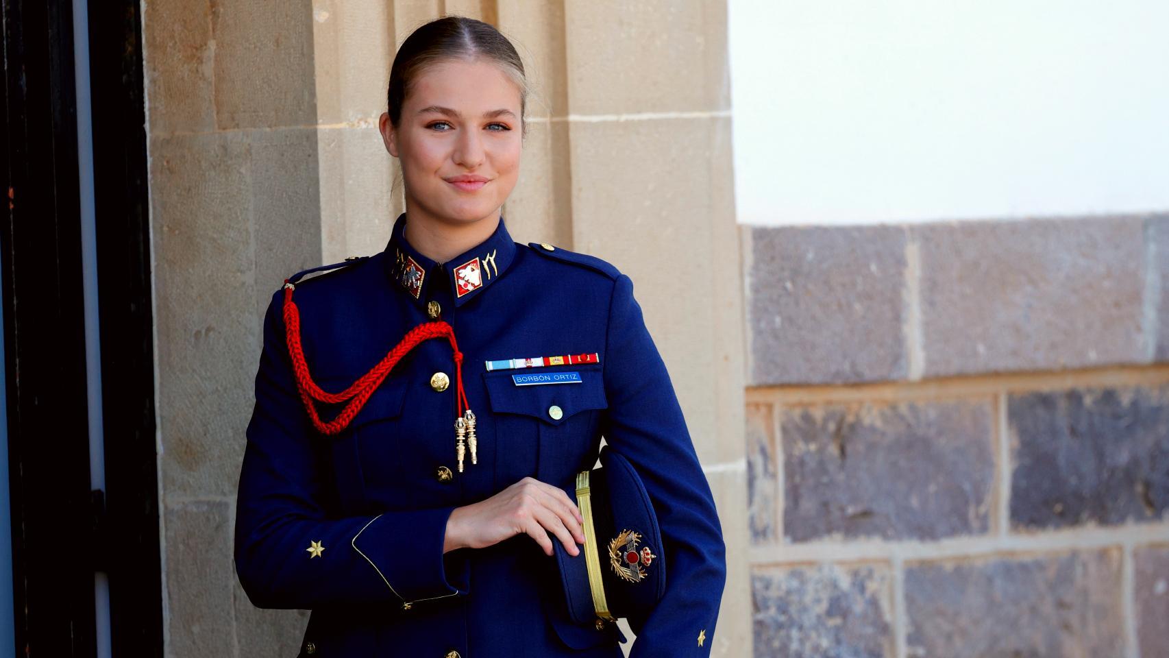 La princesa de Asturias este lunes en San Javier (Murcia).