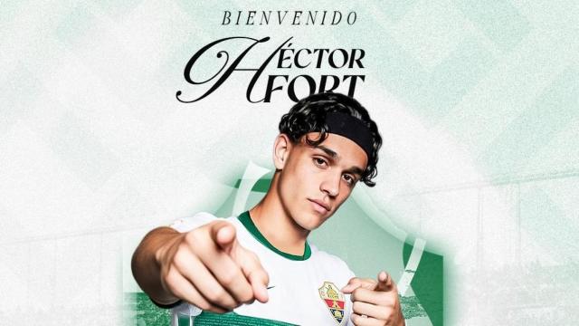 Héctor Fort en la imagen de redes sociales del club.