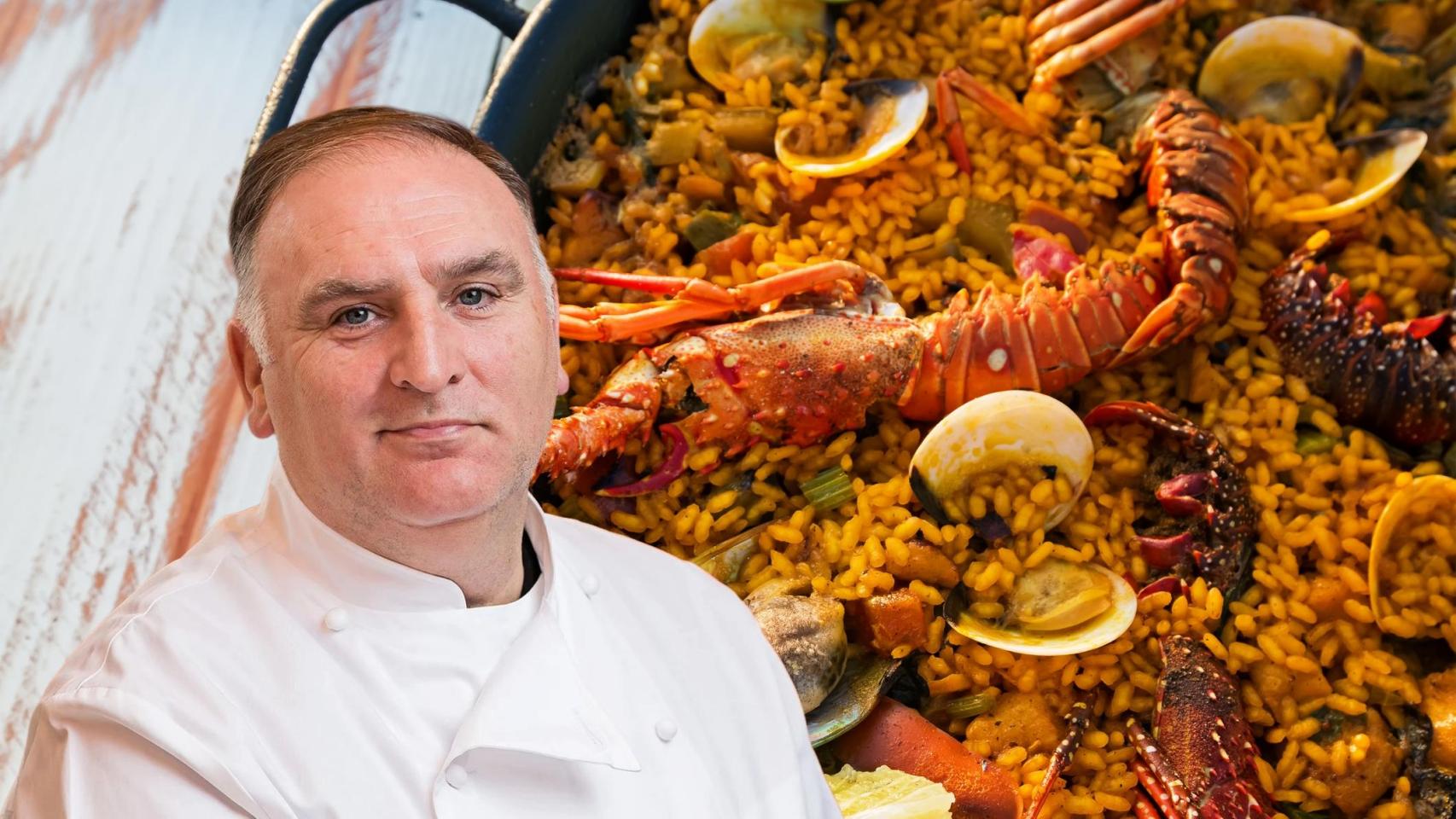 José Andrés en un montaje de El Español