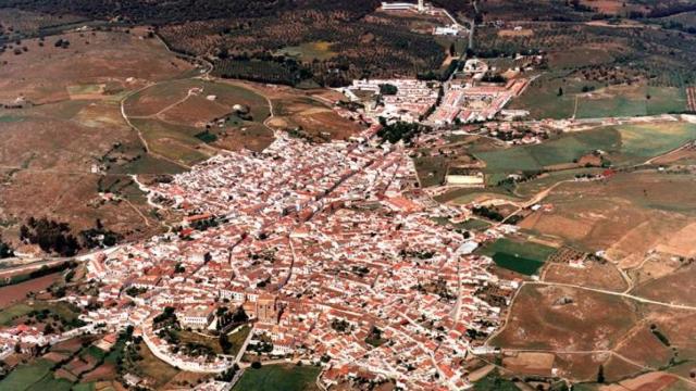 Vista aérea de Cazalla de la Sierra.