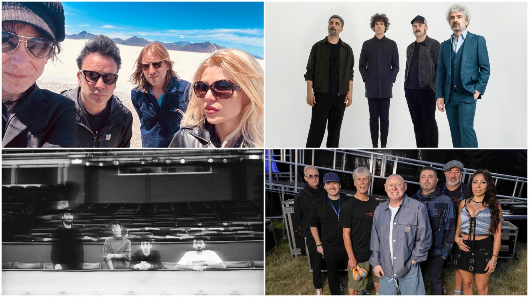 Cuatro de los grupos que actuarán en OUR FEST 2025.