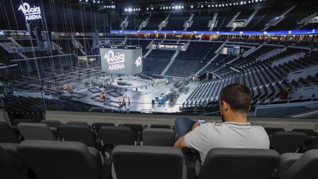 Vista de la presentación del Roig Arena este martes. EFE/Biel Aliño