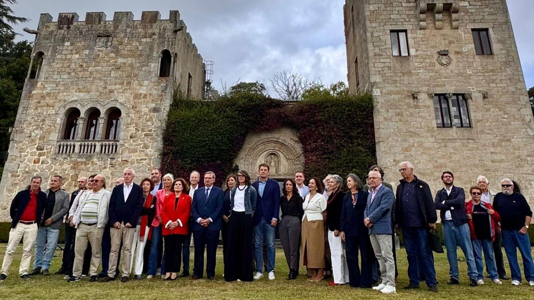 Acto institucional en el Pazo de Meirás en Sada este martes.