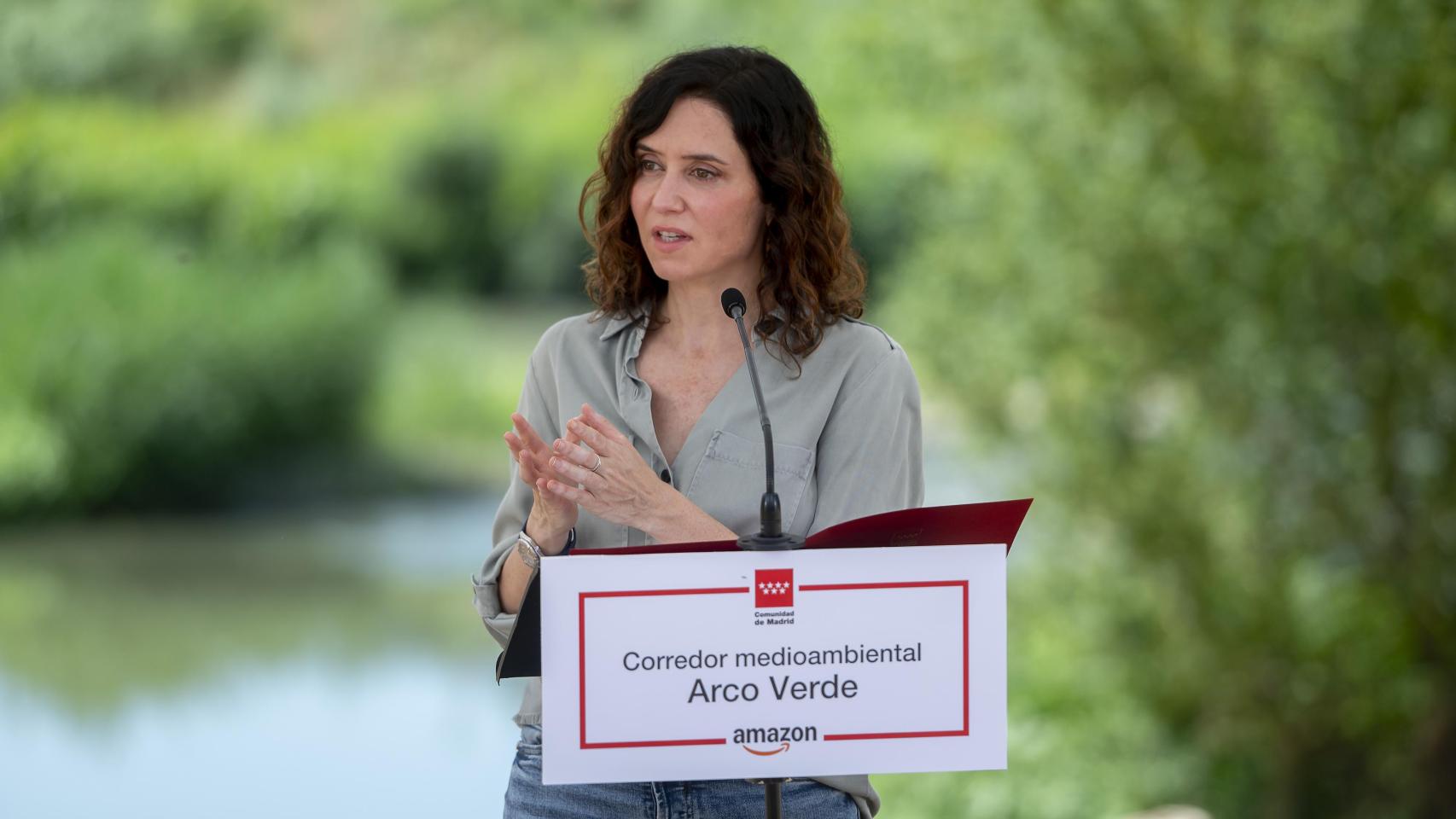 Isabel Díaz Ayuso durante un acto de la Comunidad de Madrid.