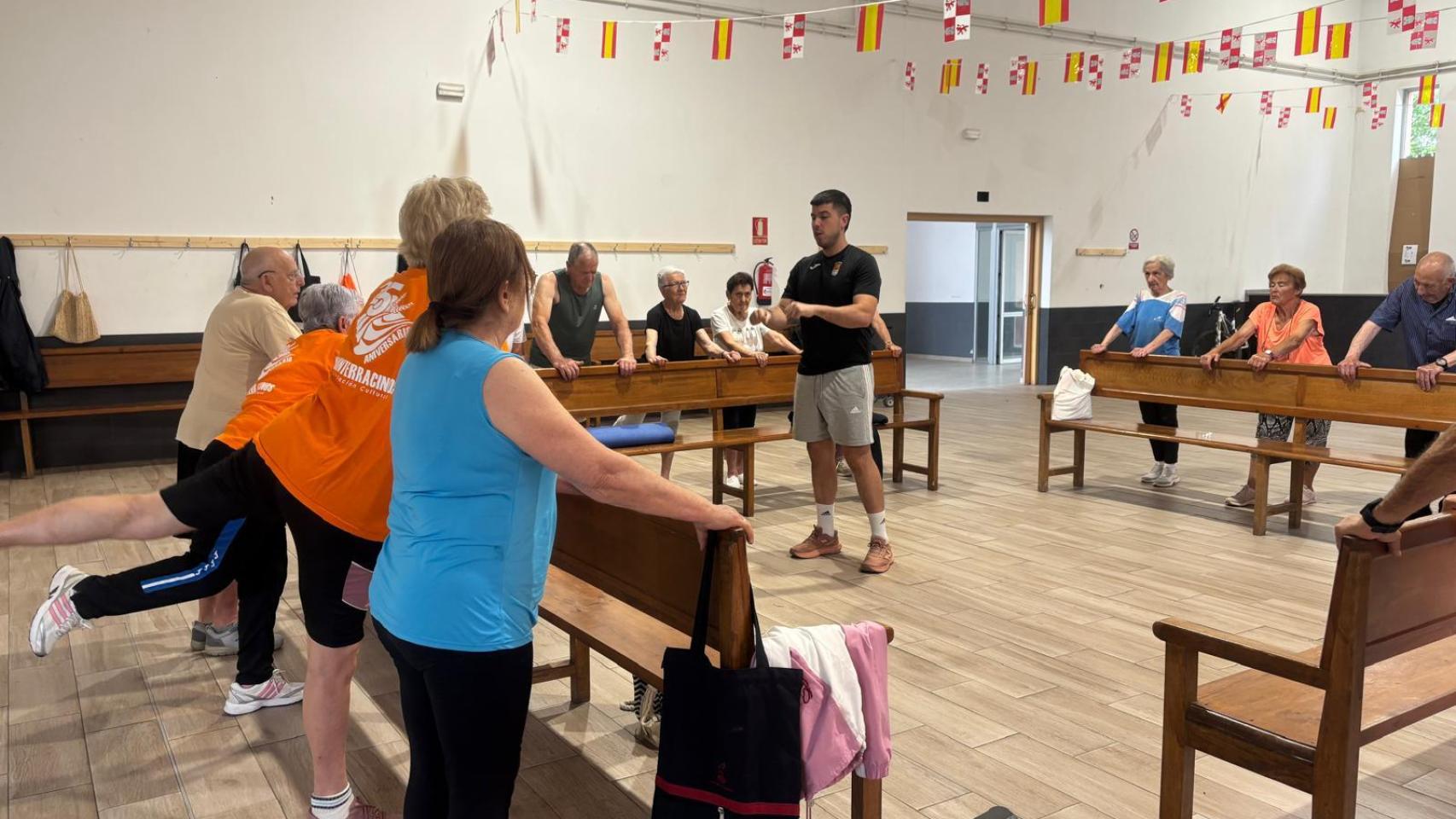 Sesión de entrenamiento del programa IKIGAI55 de la Diputación de Zamora