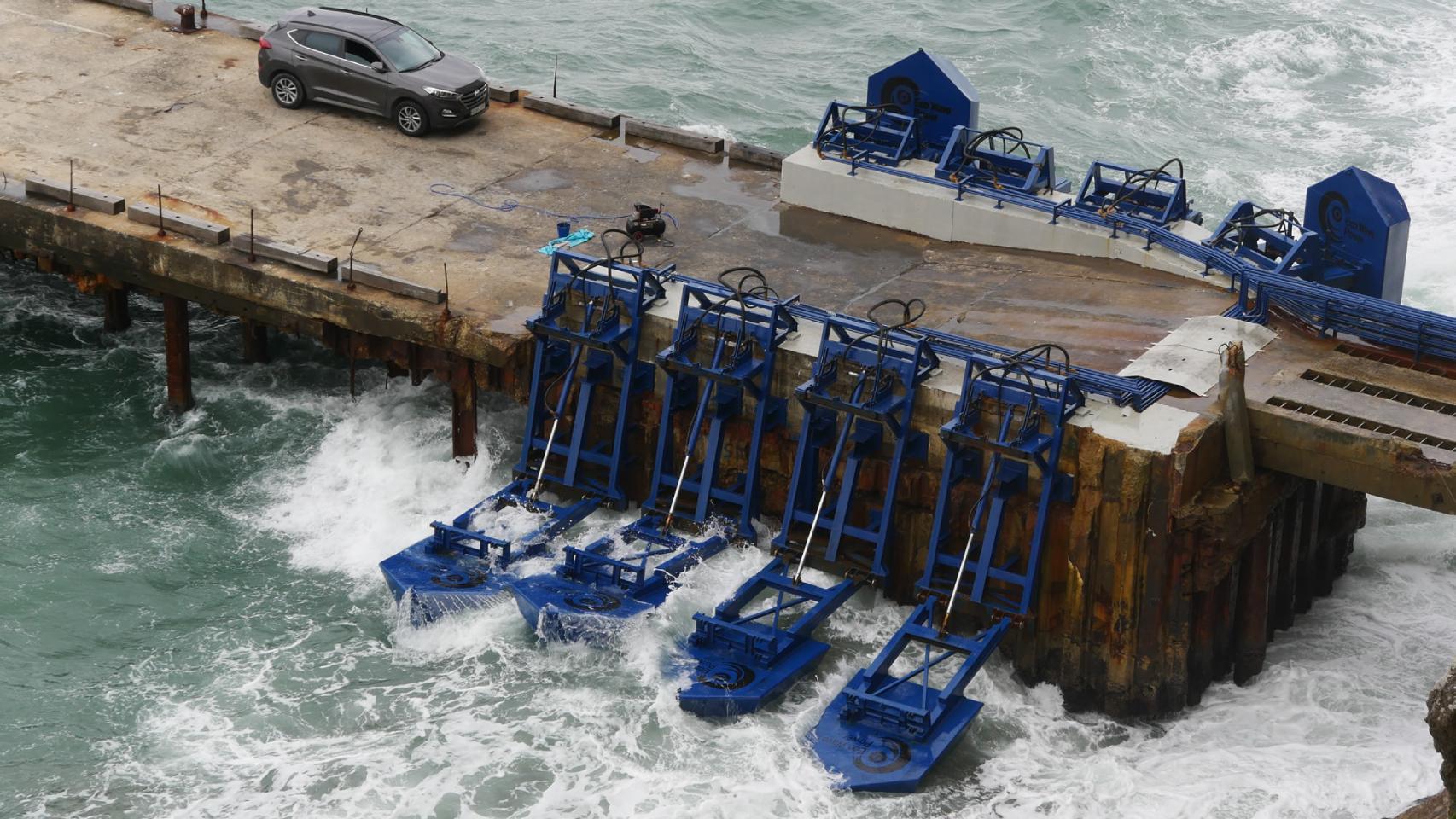 Una instalación undimotriz de Eco Wave Power