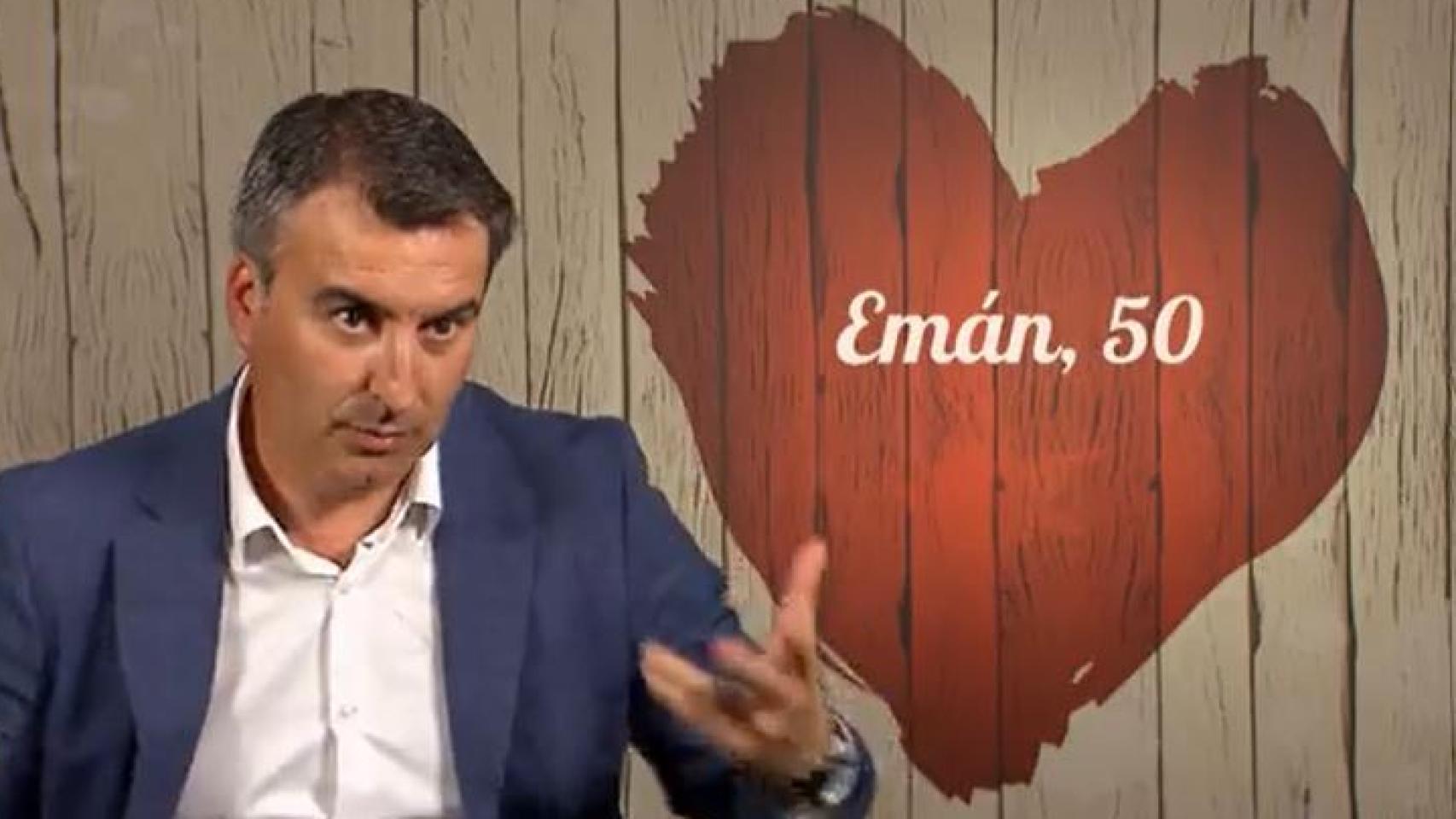 El empresario vallisoletano Emán en 'First Dates'