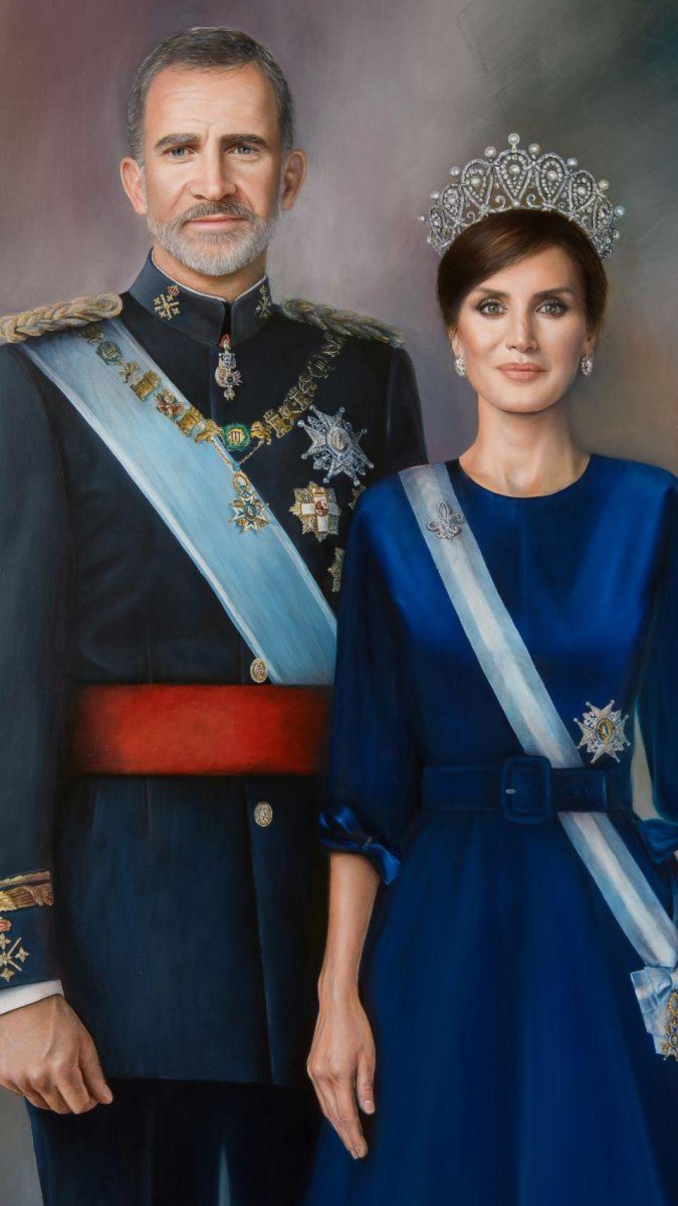 Felipe VI y Letizia, en un aceite hecho por Alberto Rubio.