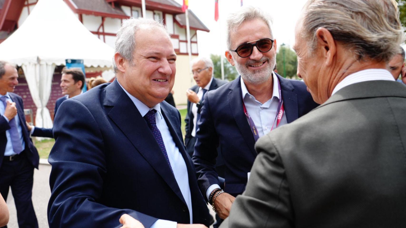 Jordi Hereu, ministro de Industria, a su llegada al encuentro de la patronal Ametic en Santander.