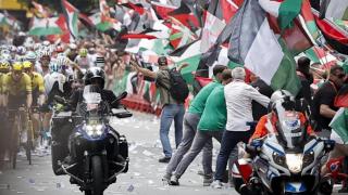 Las protestas contra Israel dinamitan La Vuelta: se cancela la llegada a meta y la etapa en Bilbao se queda sin ganador