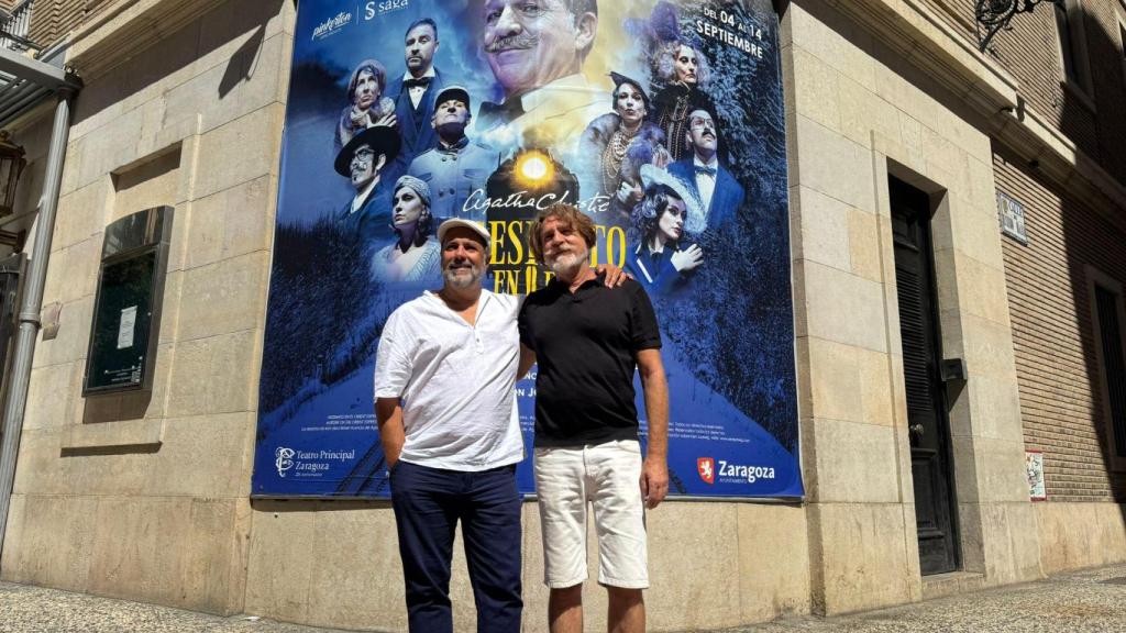 José Saiz y Juanjo Artero presentado ‘Asesinato en el Orient Express’ en Zaragoza.